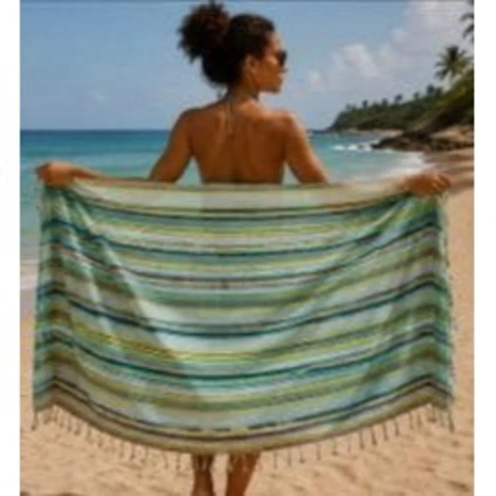 Beach Wrap | Cotton Sarong Cover Up |Pareo Swimsuit Cove | Beach Towel | Cruise